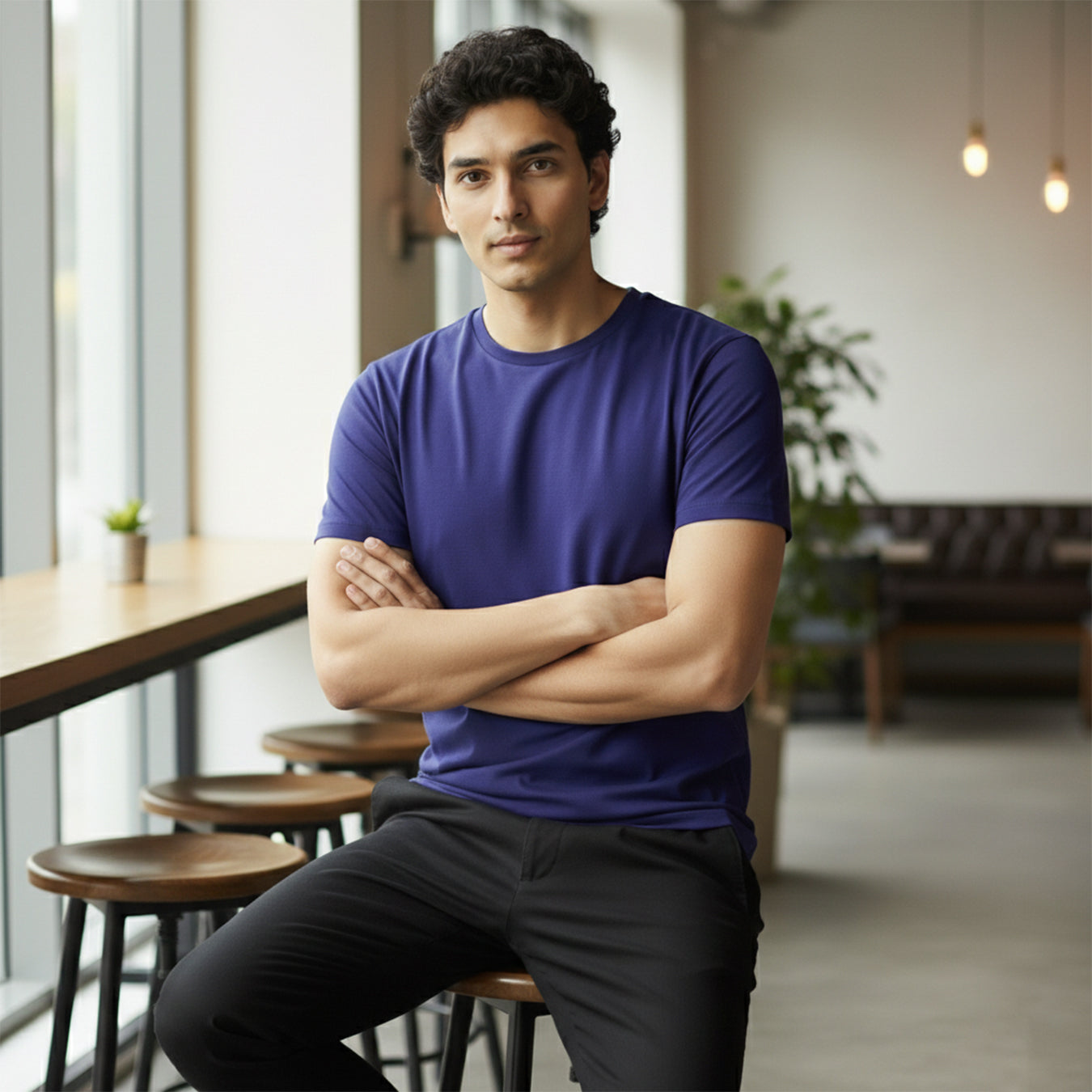 Mercerized Supima Crew Neck T-Shirt