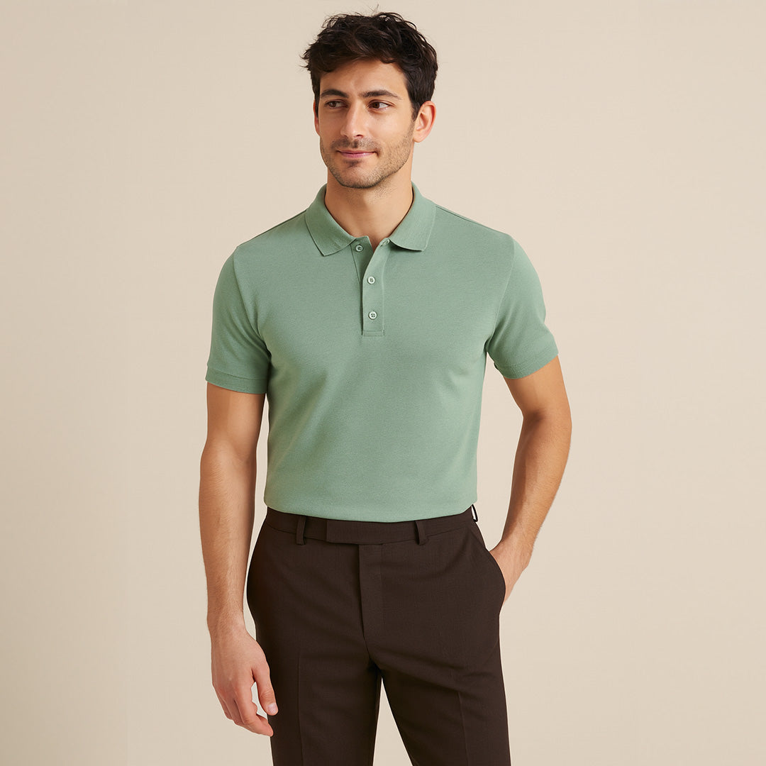 Exclusive Interlock Supima Polos for Elite Men