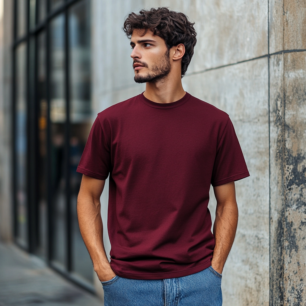 Mercerized Supima Crew Neck T-Shirt