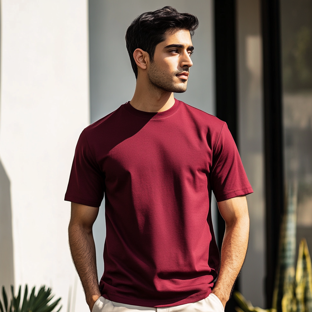Mercerized Supima Crew Neck T-Shirt