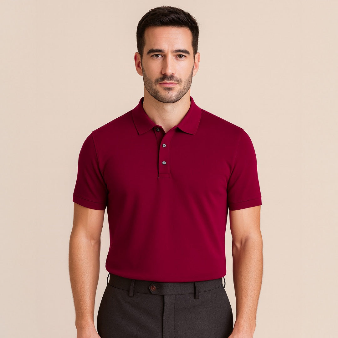 Exclusive Interlock Supima Polos for Elite Men