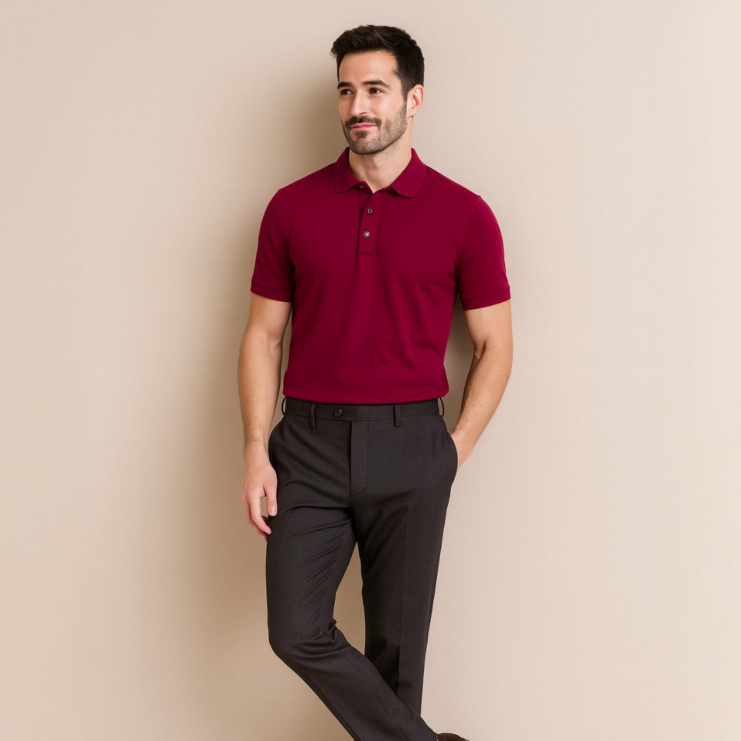 Exclusive Interlock Supima Polos for Elite Men