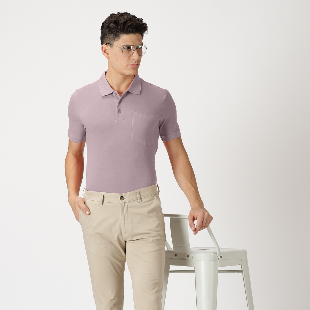 Supima Pocket Polo t-Shirt #color_violet-ice